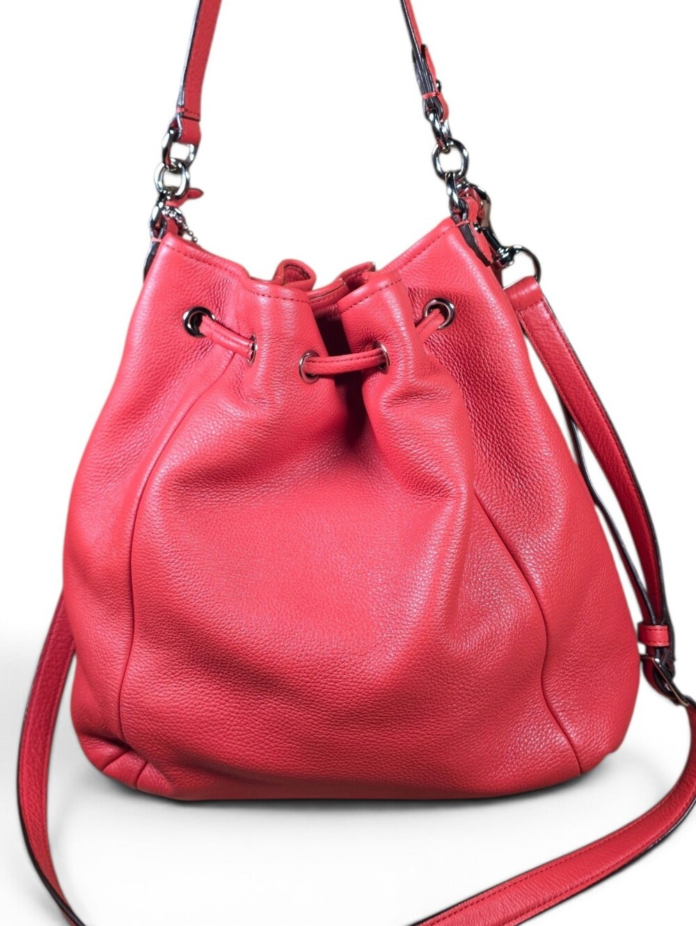 Coach Avery Leather Drawstring Bucket Bag w/ Tassel (Retail $358) - Picture 7 of 16